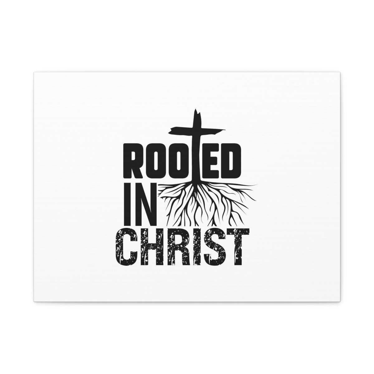 Scripture Walls Rooted In Christ Ephesians 3:17 Cross Christian Wall Art Bible Verse Print Ready to Hang Unframed-Express Your Love Gifts