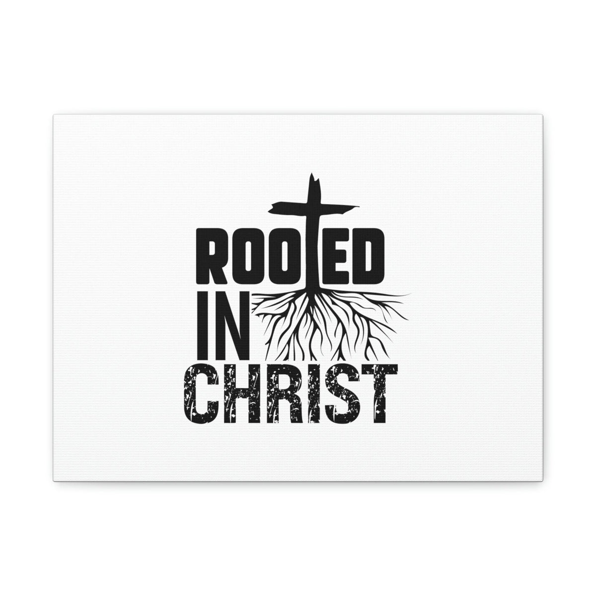 Scripture Walls Rooted In Christ Ephesians 3:17 Cross Christian Wall Art Bible Verse Print Ready to Hang Unframed-Express Your Love Gifts