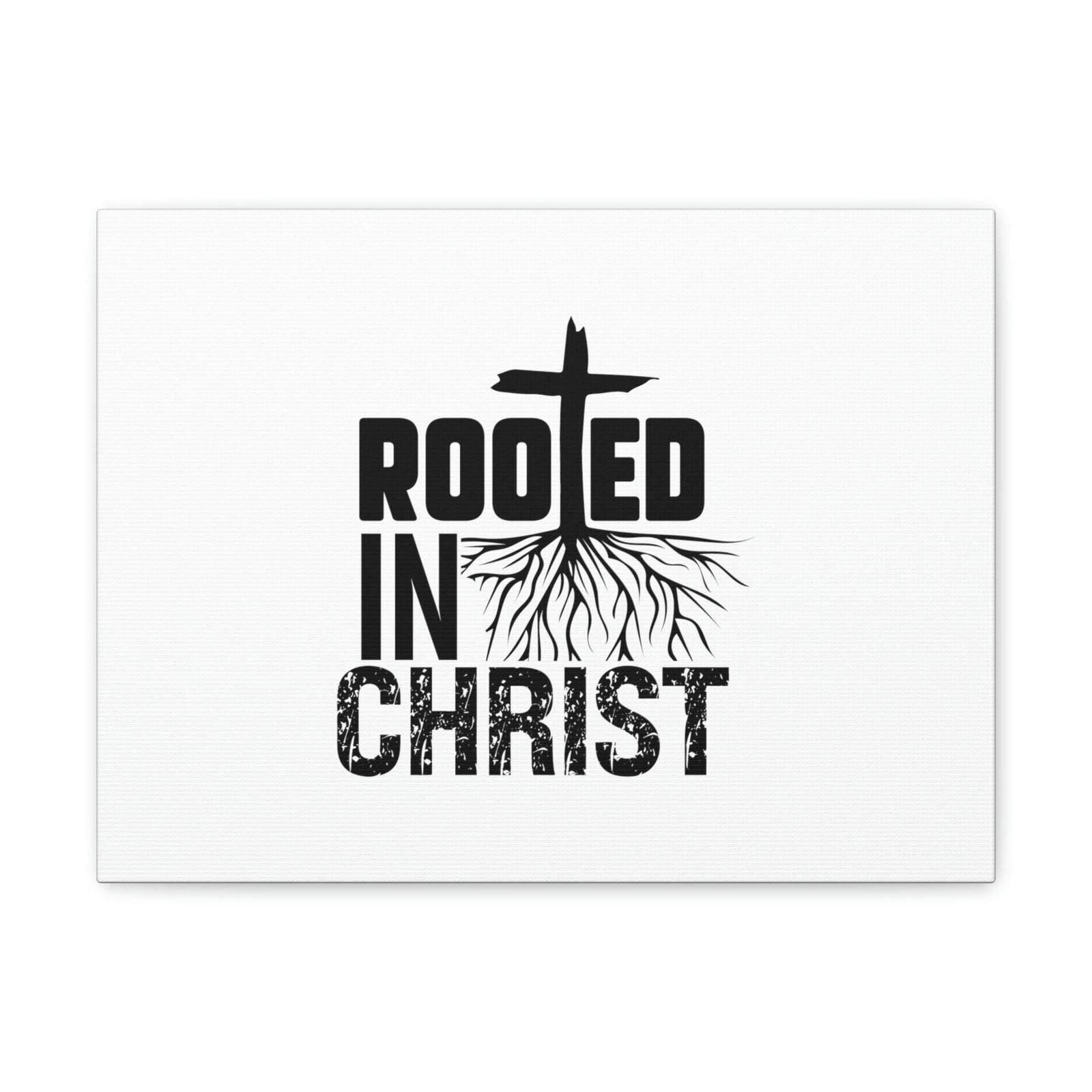 Scripture Walls Rooted In Christ Ephesians 3:17 Cross Christian Wall Art Bible Verse Print Ready to Hang Unframed-Express Your Love Gifts