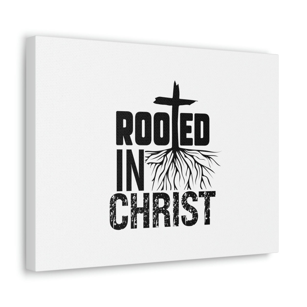 Scripture Walls Rooted In Christ Ephesians 3:17 Cross Christian Wall Art Bible Verse Print Ready to Hang Unframed-Express Your Love Gifts