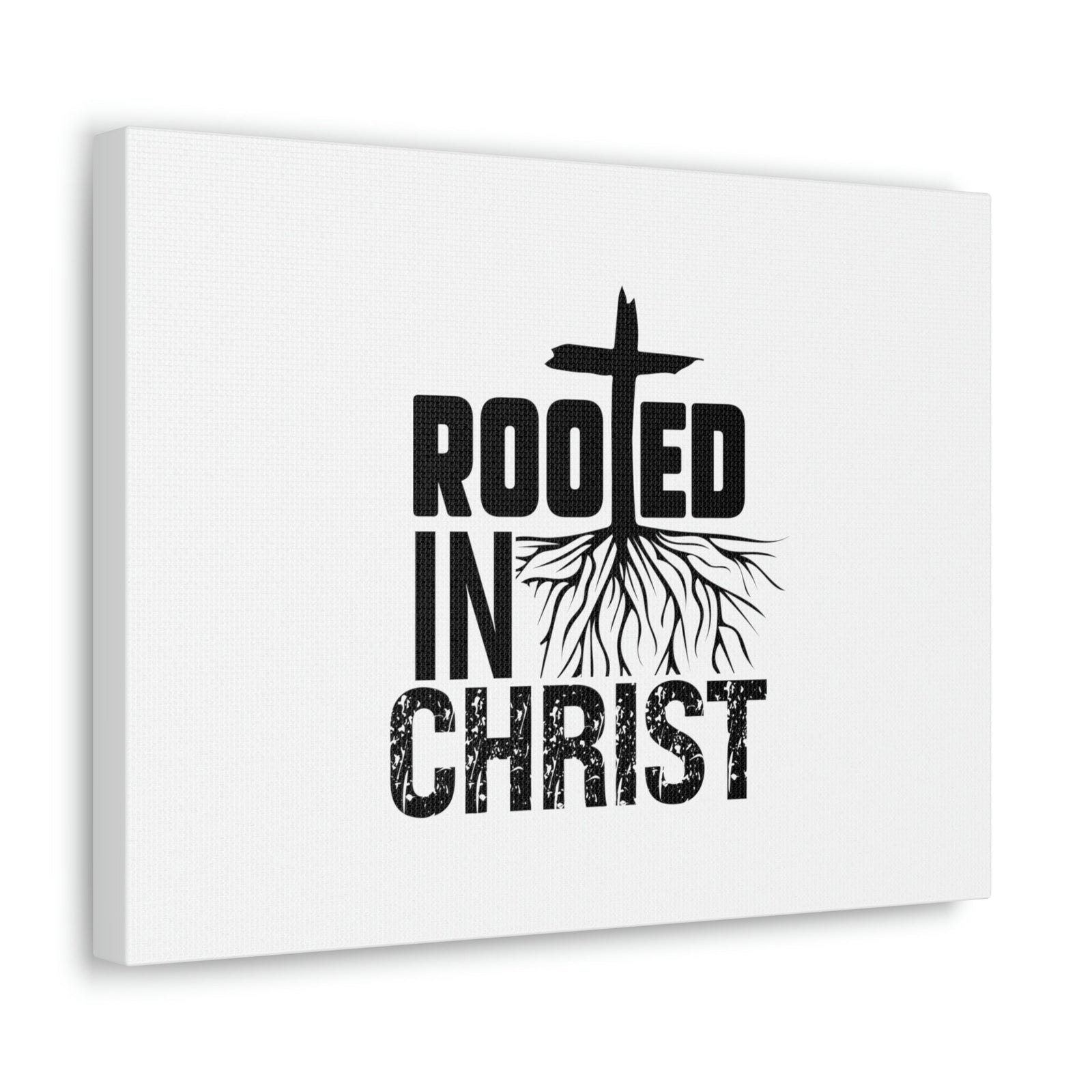 Scripture Walls Rooted In Christ Ephesians 3:17 Cross Christian Wall Art Bible Verse Print Ready to Hang Unframed-Express Your Love Gifts