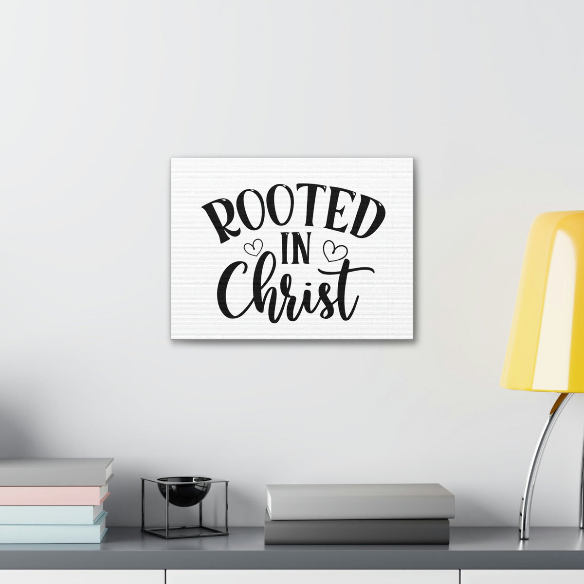 Scripture Walls Rooted In Christ Ephesians 3:17 Hearts Christian Wall Art Bible Verse Print Ready to Hang Unframed-Express Your Love Gifts