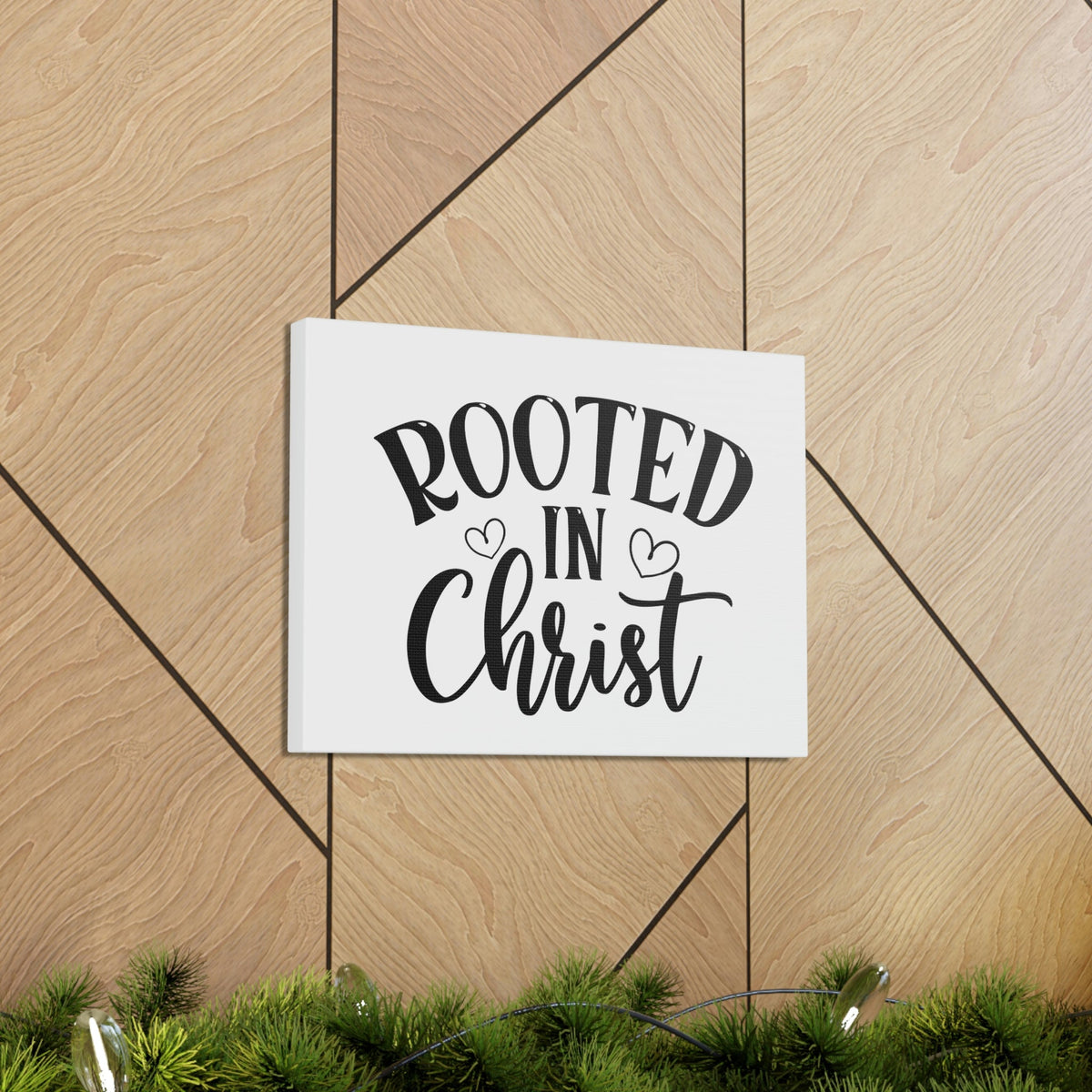 Scripture Walls Rooted In Christ Ephesians 3:17 Hearts Christian Wall Art Bible Verse Print Ready to Hang Unframed-Express Your Love Gifts