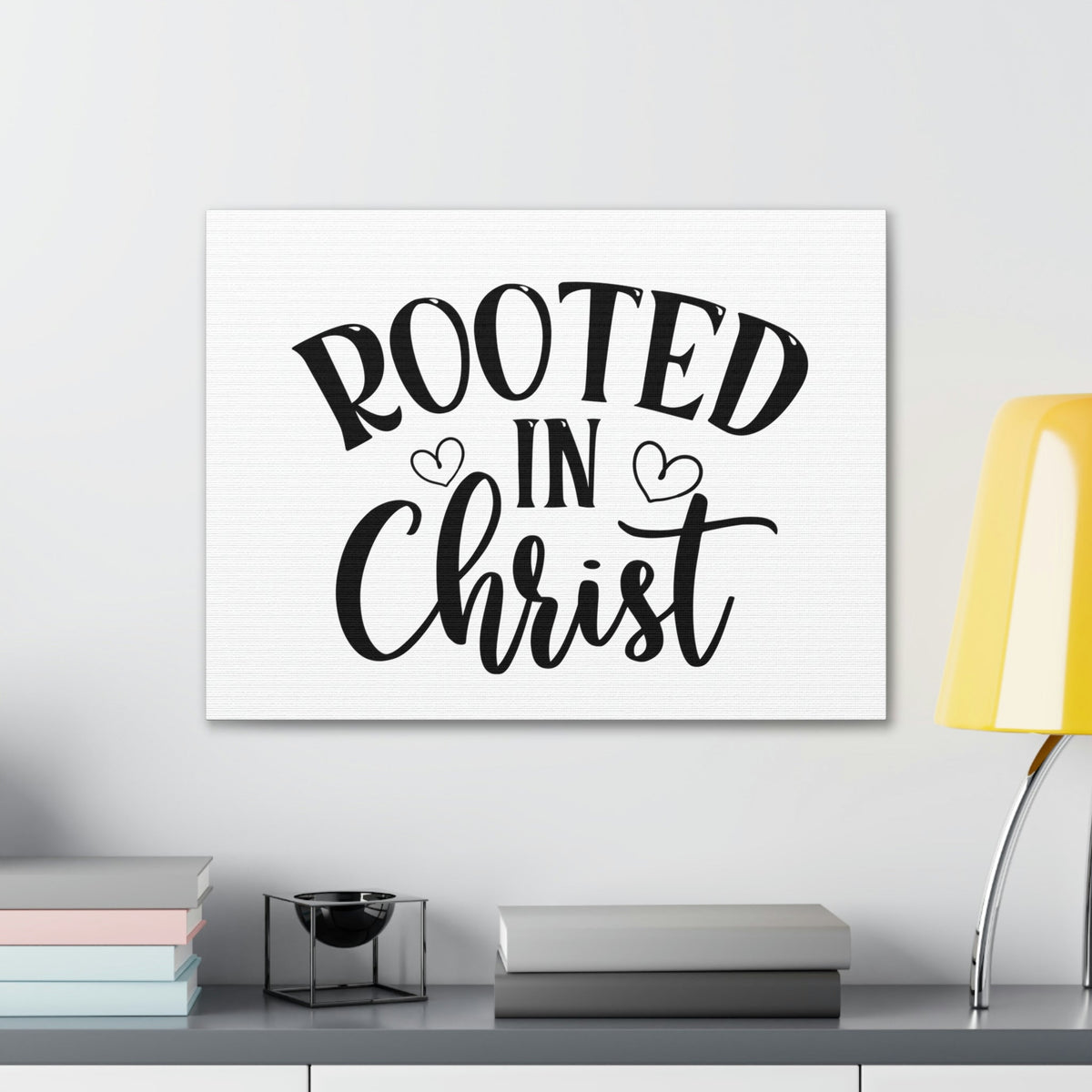 Scripture Walls Rooted In Christ Ephesians 3:17 Hearts Christian Wall Art Bible Verse Print Ready to Hang Unframed-Express Your Love Gifts