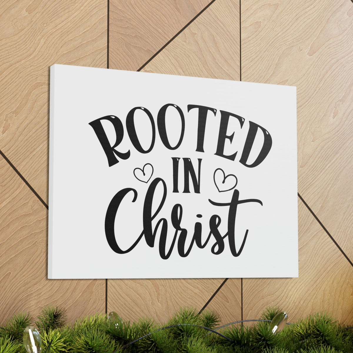 Scripture Walls Rooted In Christ Ephesians 3:17 Hearts Christian Wall Art Bible Verse Print Ready to Hang Unframed-Express Your Love Gifts
