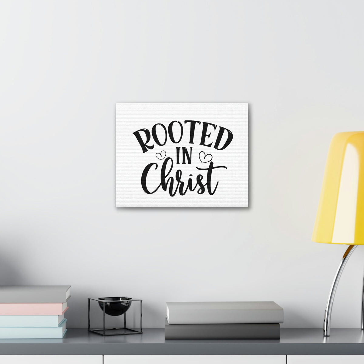 Scripture Walls Rooted In Christ Ephesians 3:17 Hearts Christian Wall Art Bible Verse Print Ready to Hang Unframed-Express Your Love Gifts