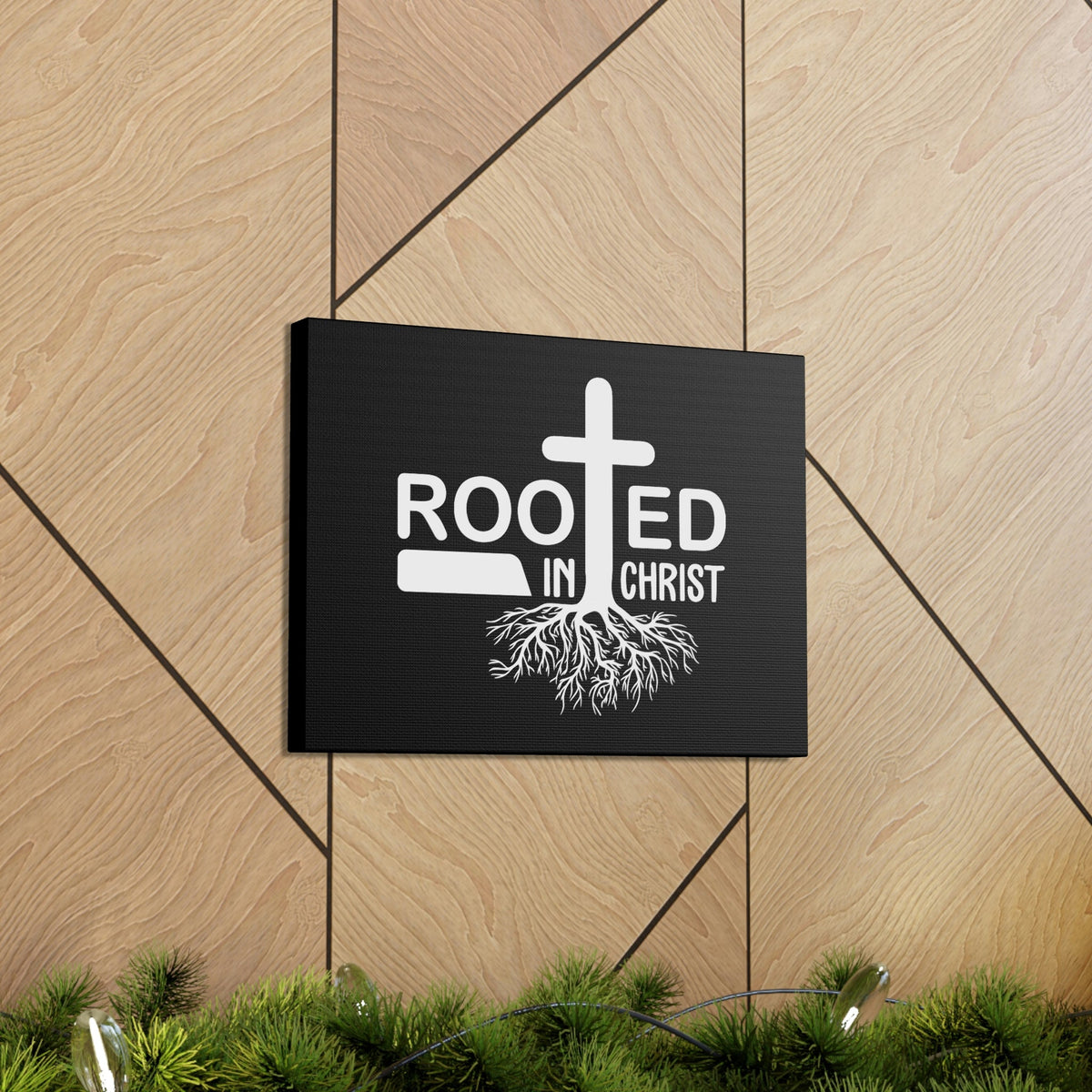 Scripture Walls Rooted In Christ Ephesians 3:17 Tree Roots Christian Wall Art Bible Verse Print Ready to Hang Unframed-Express Your Love Gifts