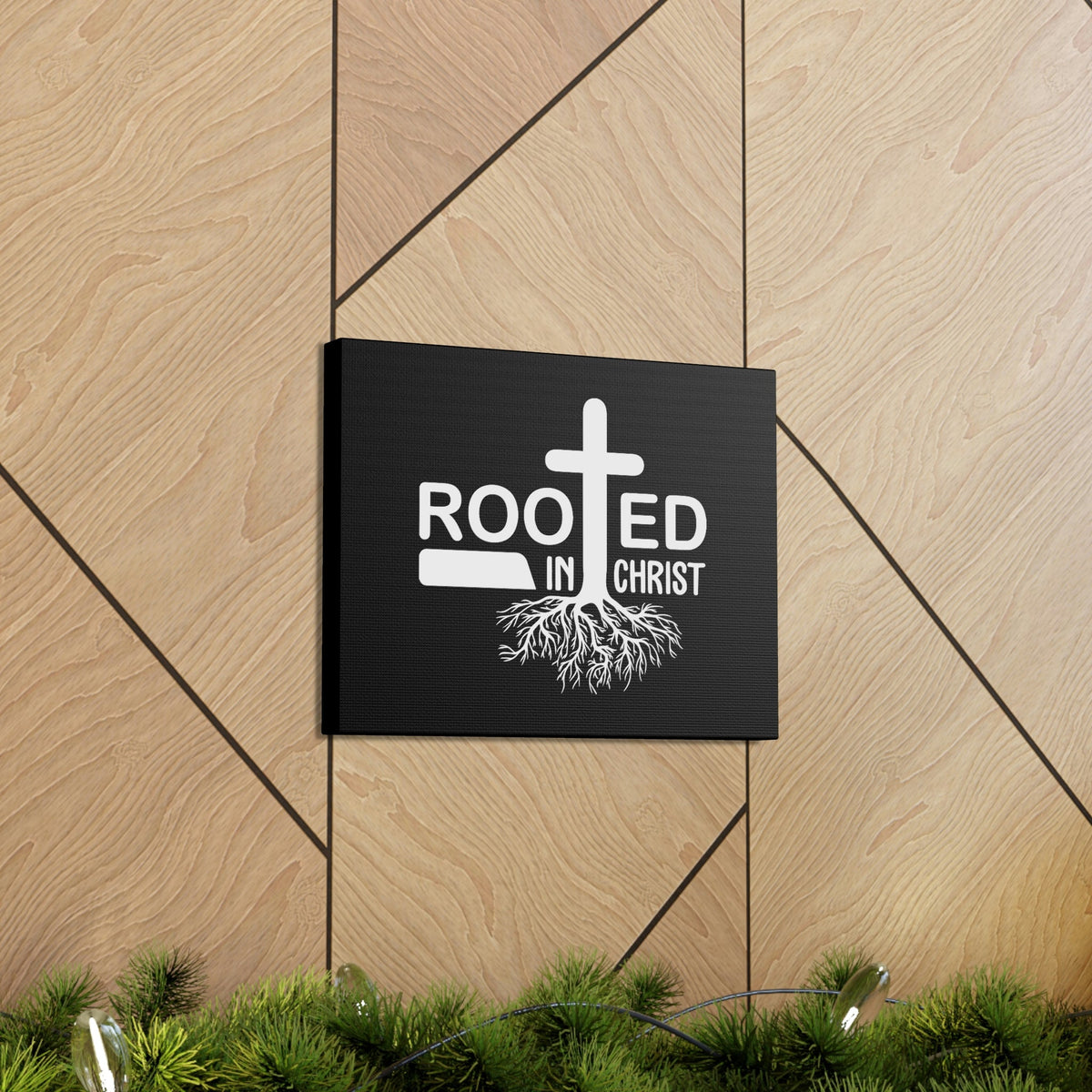 Scripture Walls Rooted In Christ Ephesians 3:17 Tree Roots Christian Wall Art Bible Verse Print Ready to Hang Unframed-Express Your Love Gifts