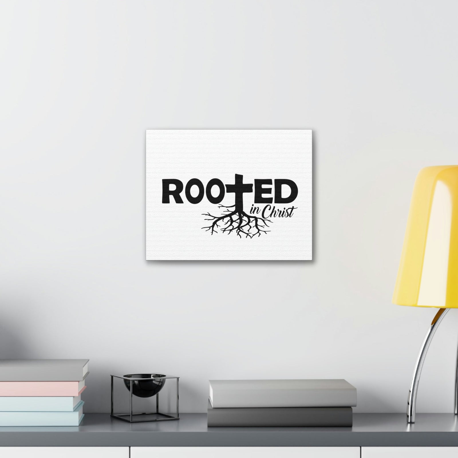 Scripture Walls Rooted In Christ John 15:5 Christian Wall Art Print Ready to Hang Unframed-Express Your Love Gifts