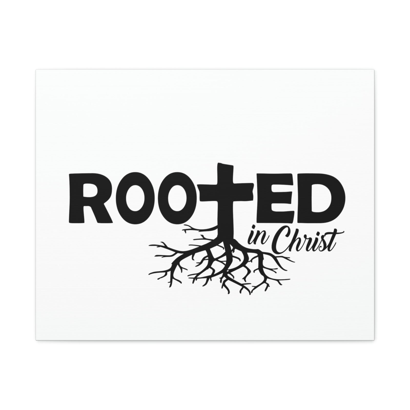 Scripture Walls Rooted In Christ John 15:5 Christian Wall Art Print Ready to Hang Unframed-Express Your Love Gifts