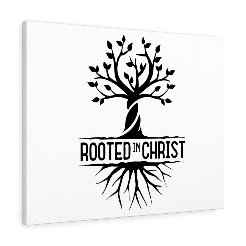 Scripture Walls Rooted In Christ Tree Bible Verse Canvas Christian Wall Art Ready to Hang Unframed-Express Your Love Gifts