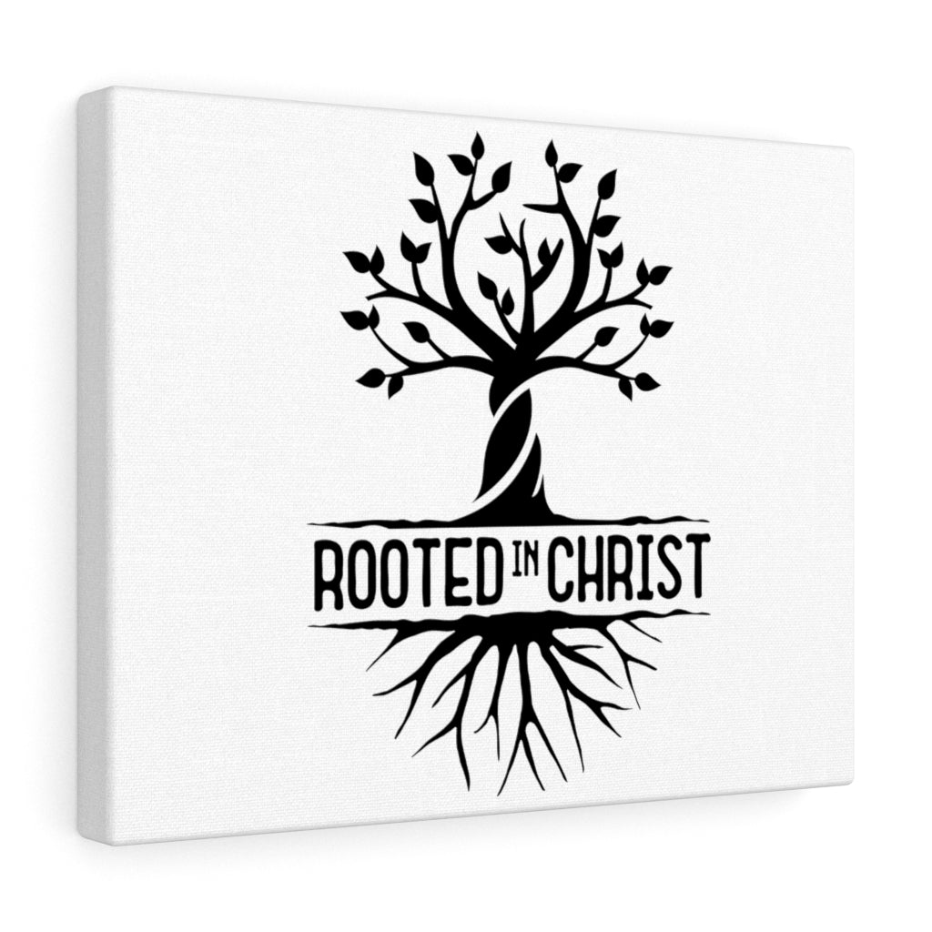 Scripture Walls Rooted In Christ Tree Bible Verse Canvas Christian Wall Art Ready to Hang Unframed-Express Your Love Gifts
