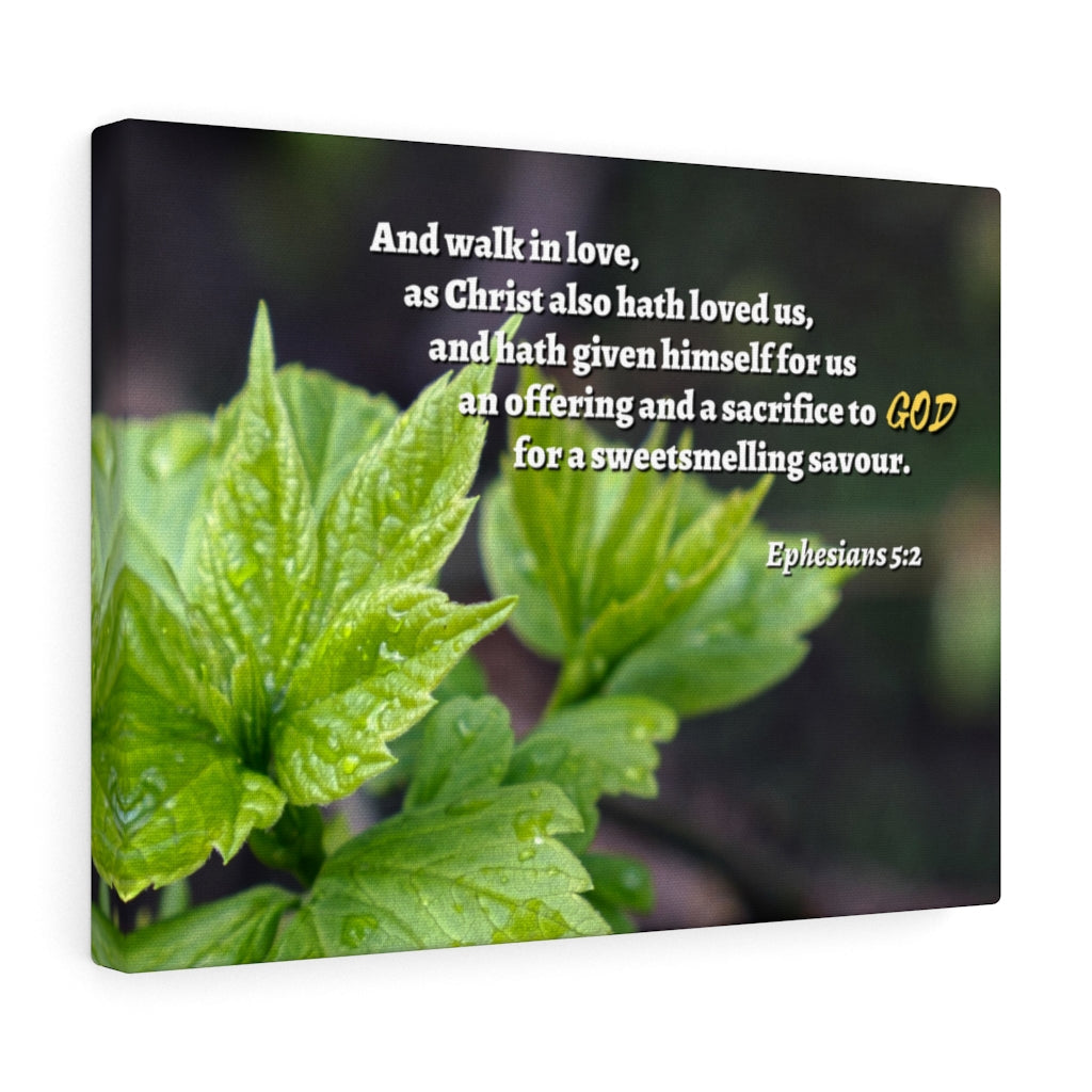 Scripture Walls Sacrifice To God Ephesians 5:2 Bible Verse Canvas Christian Wall Art Ready to Hang Unframed-Express Your Love Gifts