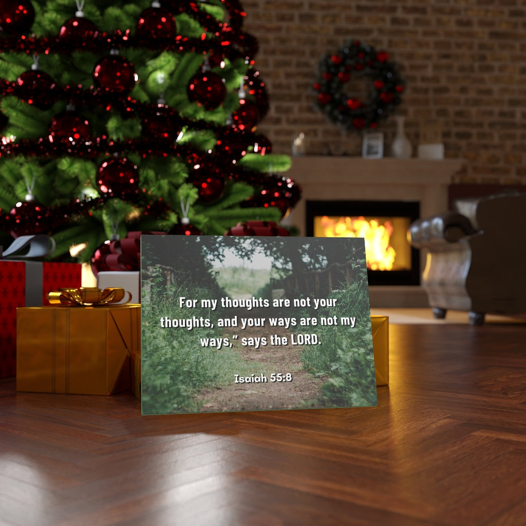 Scripture Walls Saith The Lord Isaiah 55:8 Bible Verse Canvas Christian Wall Art Ready to Hang Unframed-Express Your Love Gifts