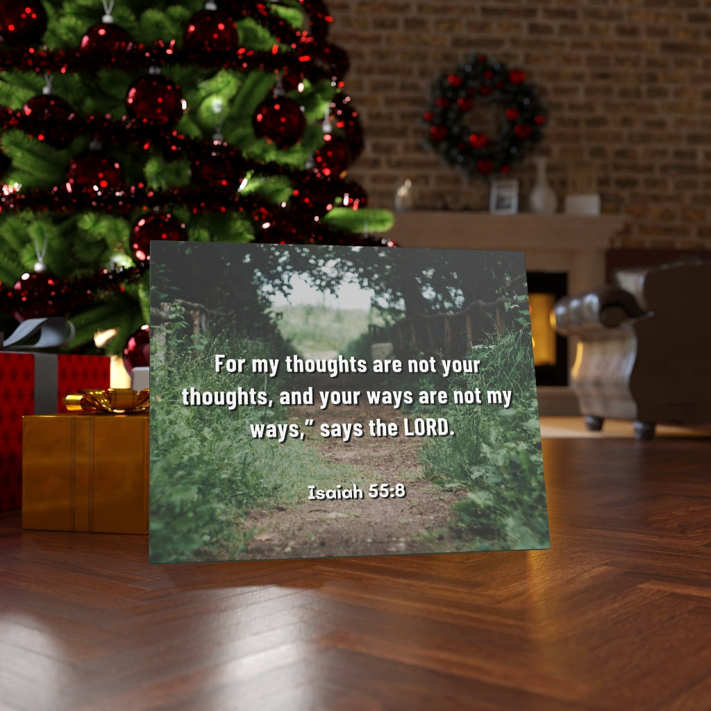 Scripture Walls Saith The Lord Isaiah 55:8 Bible Verse Canvas Christian Wall Art Ready to Hang Unframed-Express Your Love Gifts