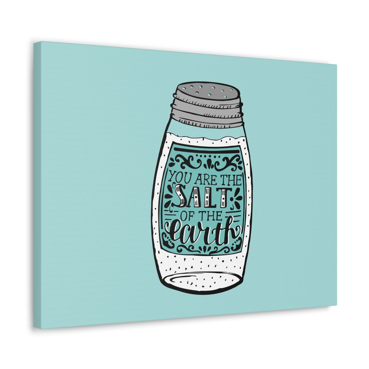 Scripture Walls Salt Of The Earth Light Matthew 5:13 Blue Christian Wall Art Bible Verse Print Ready to Hang Unframed-Express Your Love Gifts