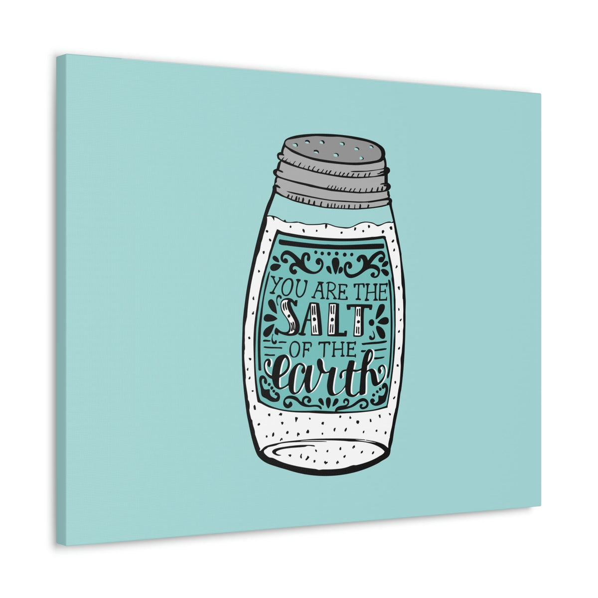 Scripture Walls Salt Of The Earth Light Matthew 5:13 Blue Christian Wall Art Bible Verse Print Ready to Hang Unframed-Express Your Love Gifts