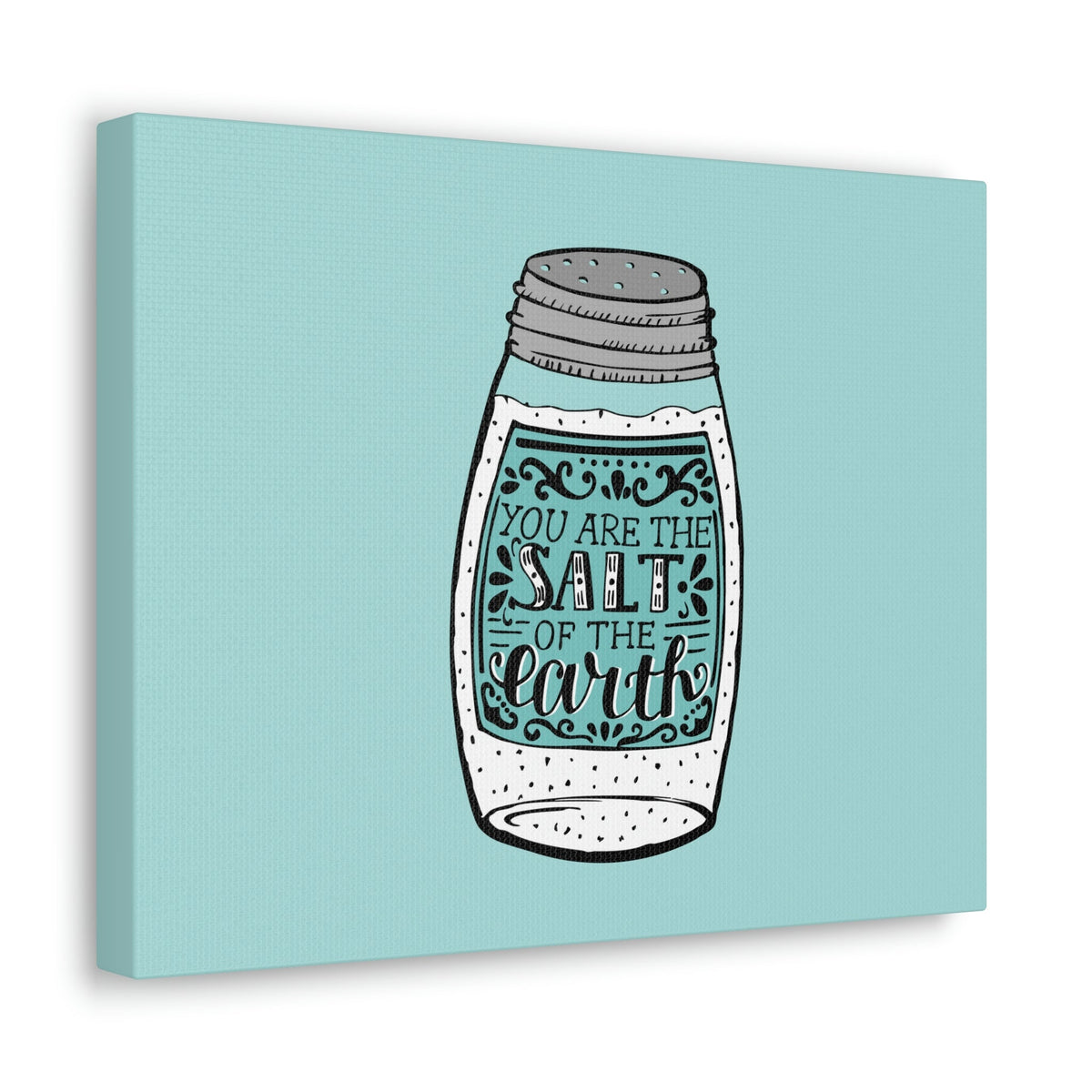 Scripture Walls Salt Of The Earth Light Matthew 5:13 Blue Christian Wall Art Bible Verse Print Ready to Hang Unframed-Express Your Love Gifts