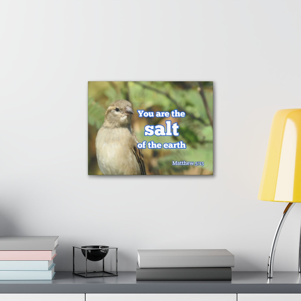 Scripture Walls Salt Of The Earth Matthew 5:13 Bible Verse Canvas Christian Wall Art Ready to Hang Unframed-Express Your Love Gifts