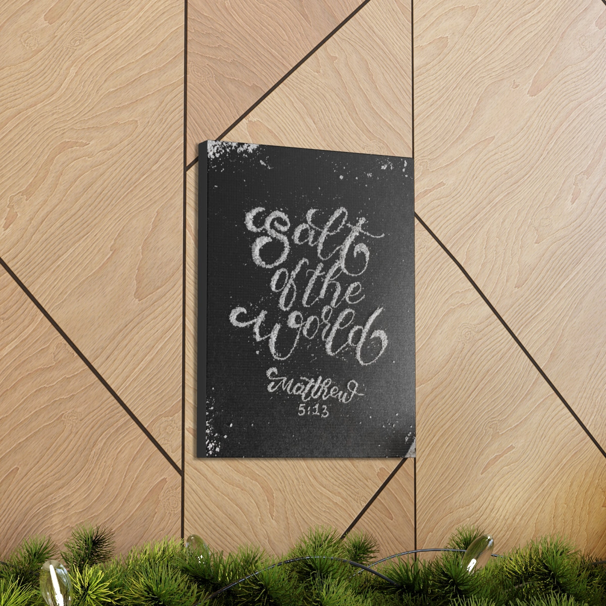 Scripture Walls Salt Of The World Matthew 5:13 Bible Verse Canvas Christian Wall Art Bible Verse Print Ready To Hang Unframed-Express Your Love Gifts