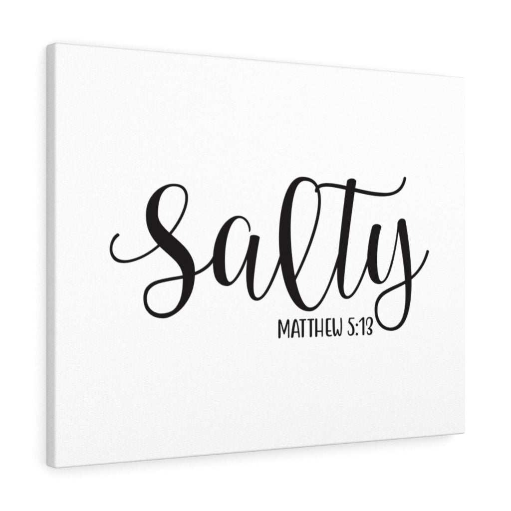Scripture Walls Salty Matthew 5:13 Bible Verse Canvas Christian Wall Art Ready to Hang Unframed-Express Your Love Gifts