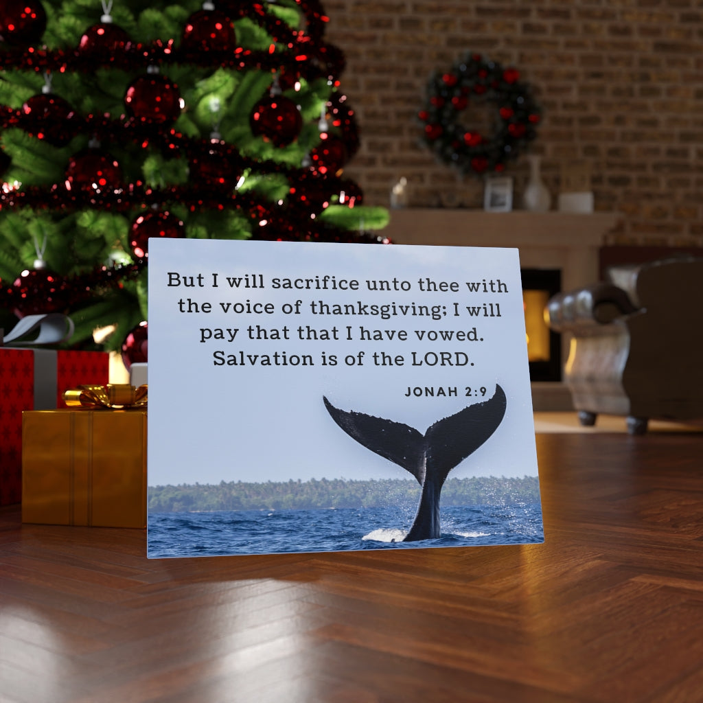 Scripture Walls Salvation Jonah 2:9 Bible Verse Canvas Christian Wall Art Ready to Hang Unframed-Express Your Love Gifts