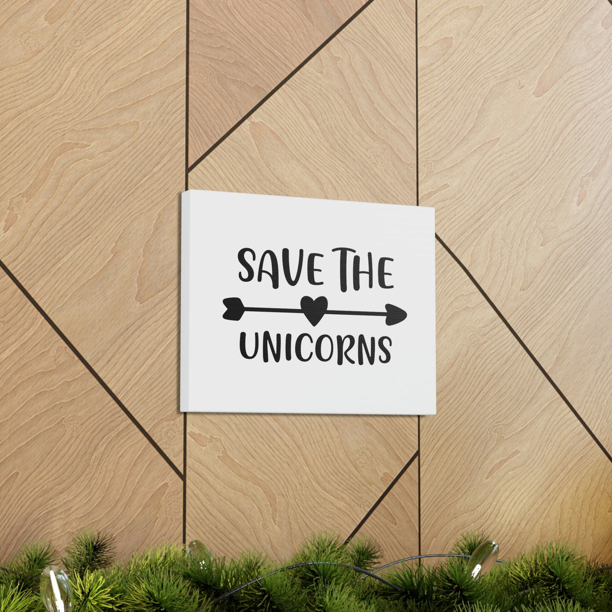 Scripture Walls Save The Unicorns Genesis 1:21 Christian Wall Art Print Ready to Hang Unframed-Express Your Love Gifts