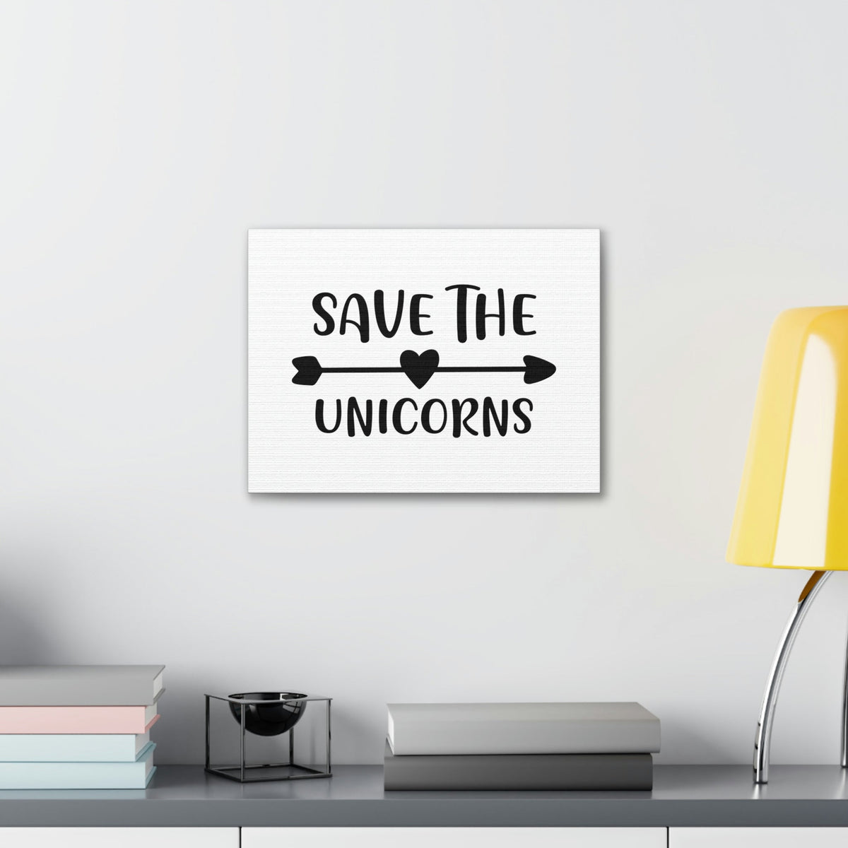 Scripture Walls Save The Unicorns Genesis 1:21 Christian Wall Art Print Ready to Hang Unframed-Express Your Love Gifts