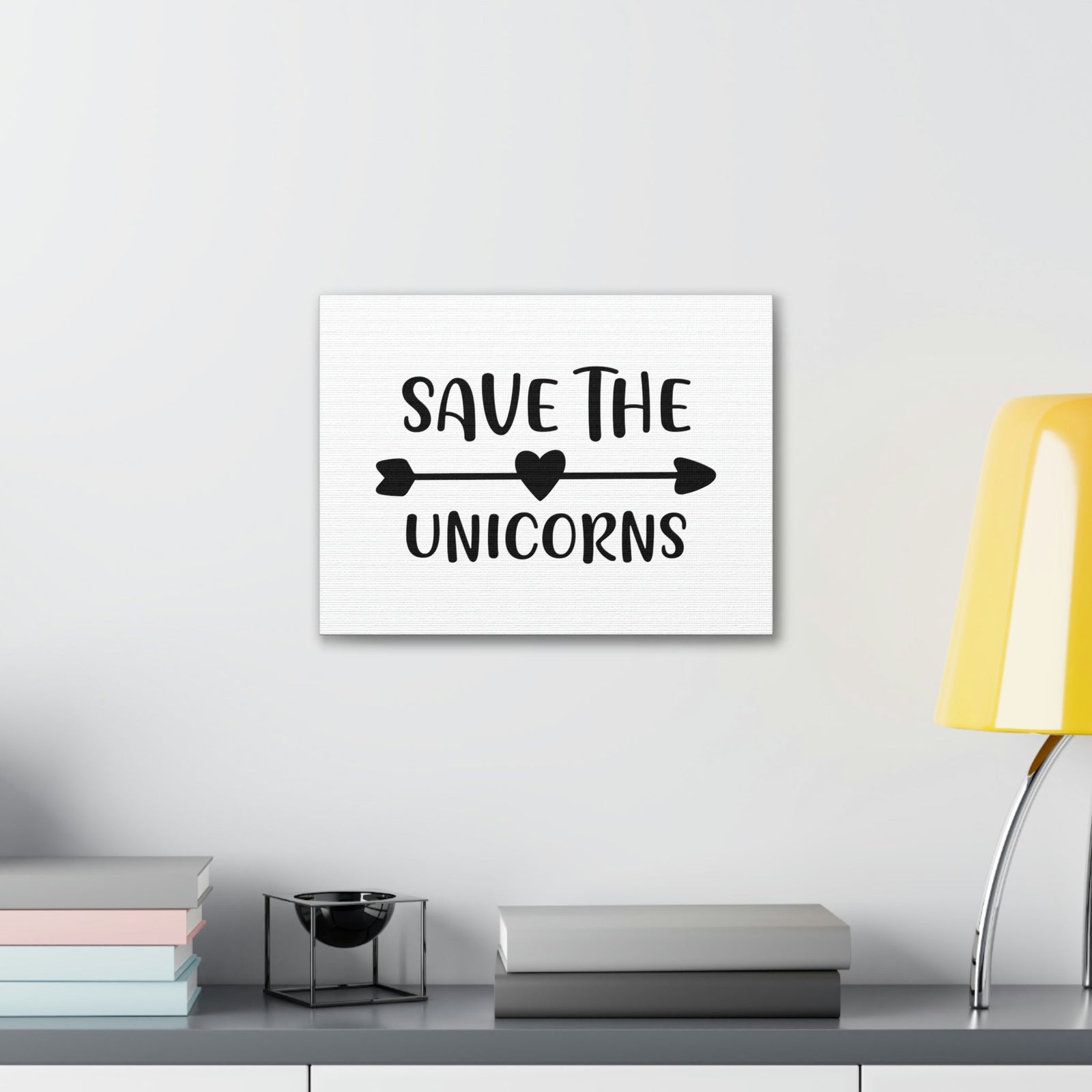 Scripture Walls Save The Unicorns Genesis 1:21 Christian Wall Art Print Ready to Hang Unframed-Express Your Love Gifts