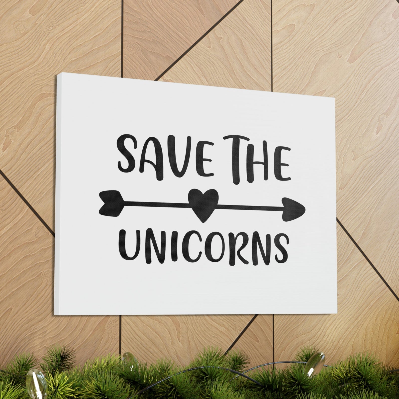 Scripture Walls Save The Unicorns Genesis 1:21 Christian Wall Art Print Ready to Hang Unframed-Express Your Love Gifts