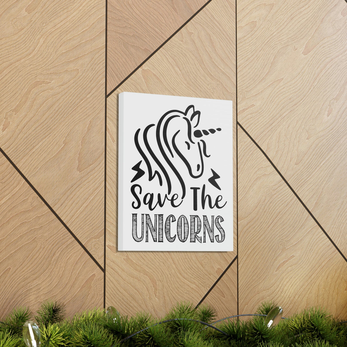 Scripture Walls Save The Unicorns Genesis 9:3 Christian Wall Art Print Ready to Hang Unframed-Express Your Love Gifts