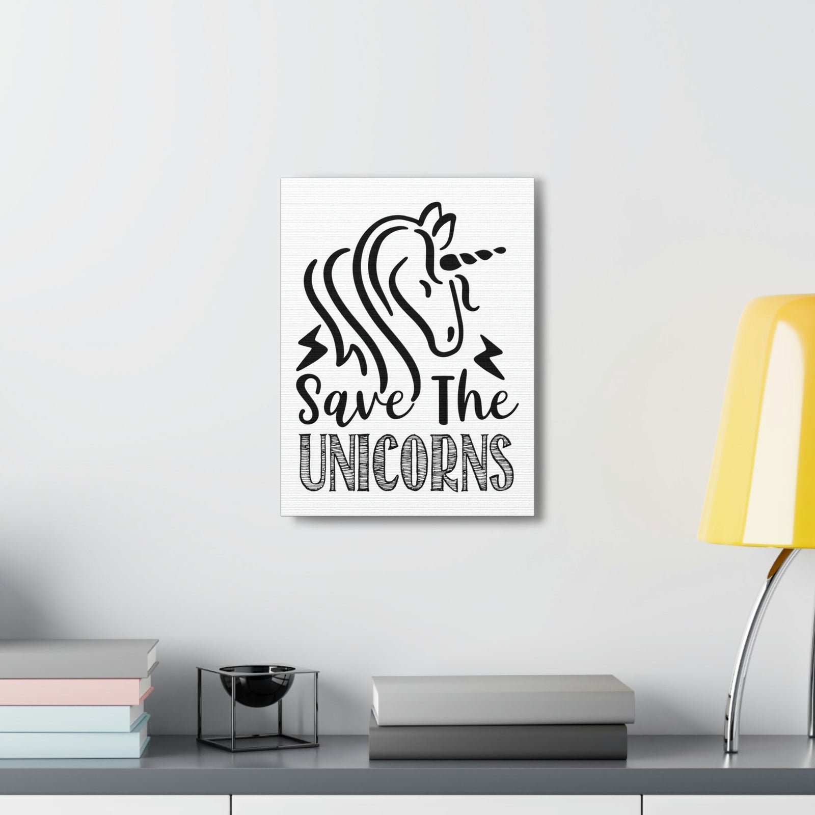 Scripture Walls Save The Unicorns Genesis 9:3 Christian Wall Art Print Ready to Hang Unframed-Express Your Love Gifts