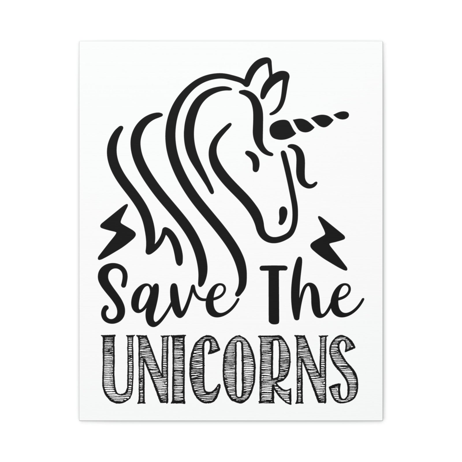 Scripture Walls Save The Unicorns Genesis 9:3 Christian Wall Art Print Ready to Hang Unframed-Express Your Love Gifts