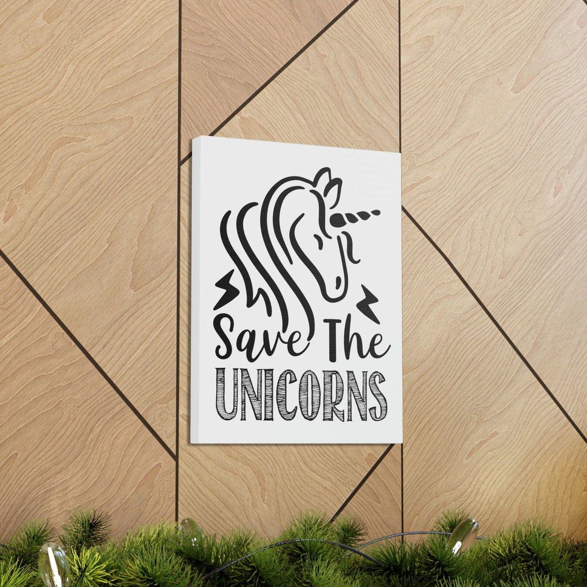 Scripture Walls Save The Unicorns Genesis 9:3 Christian Wall Art Print Ready to Hang Unframed-Express Your Love Gifts