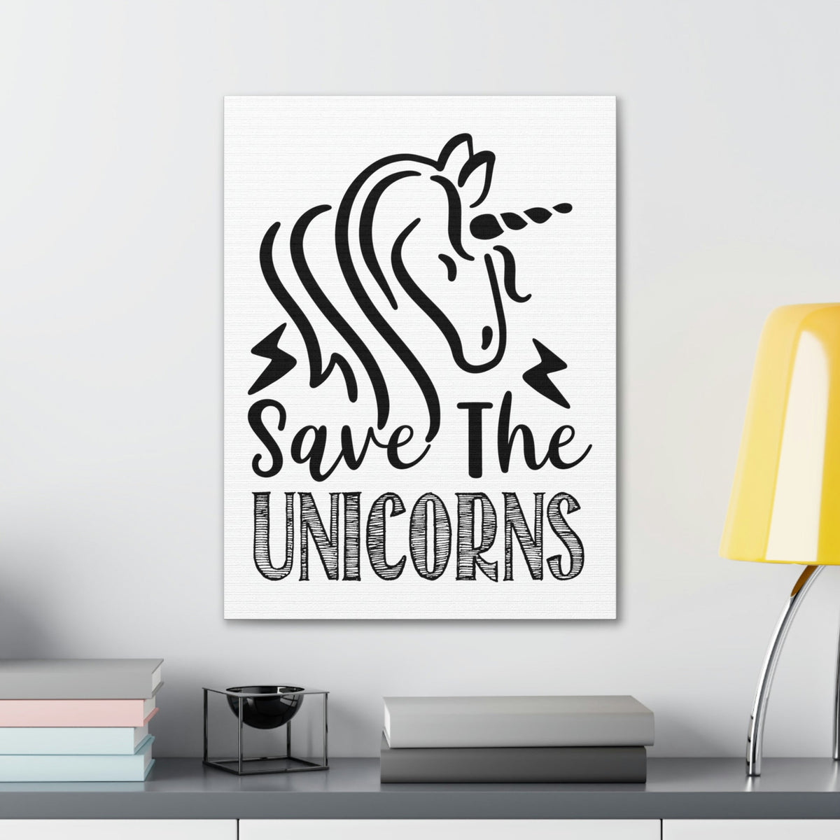 Scripture Walls Save The Unicorns Genesis 9:3 Christian Wall Art Print Ready to Hang Unframed-Express Your Love Gifts