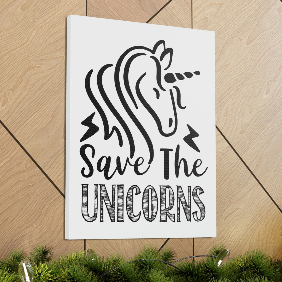 Scripture Walls Save The Unicorns Genesis 9:3 Christian Wall Art Print Ready to Hang Unframed-Express Your Love Gifts