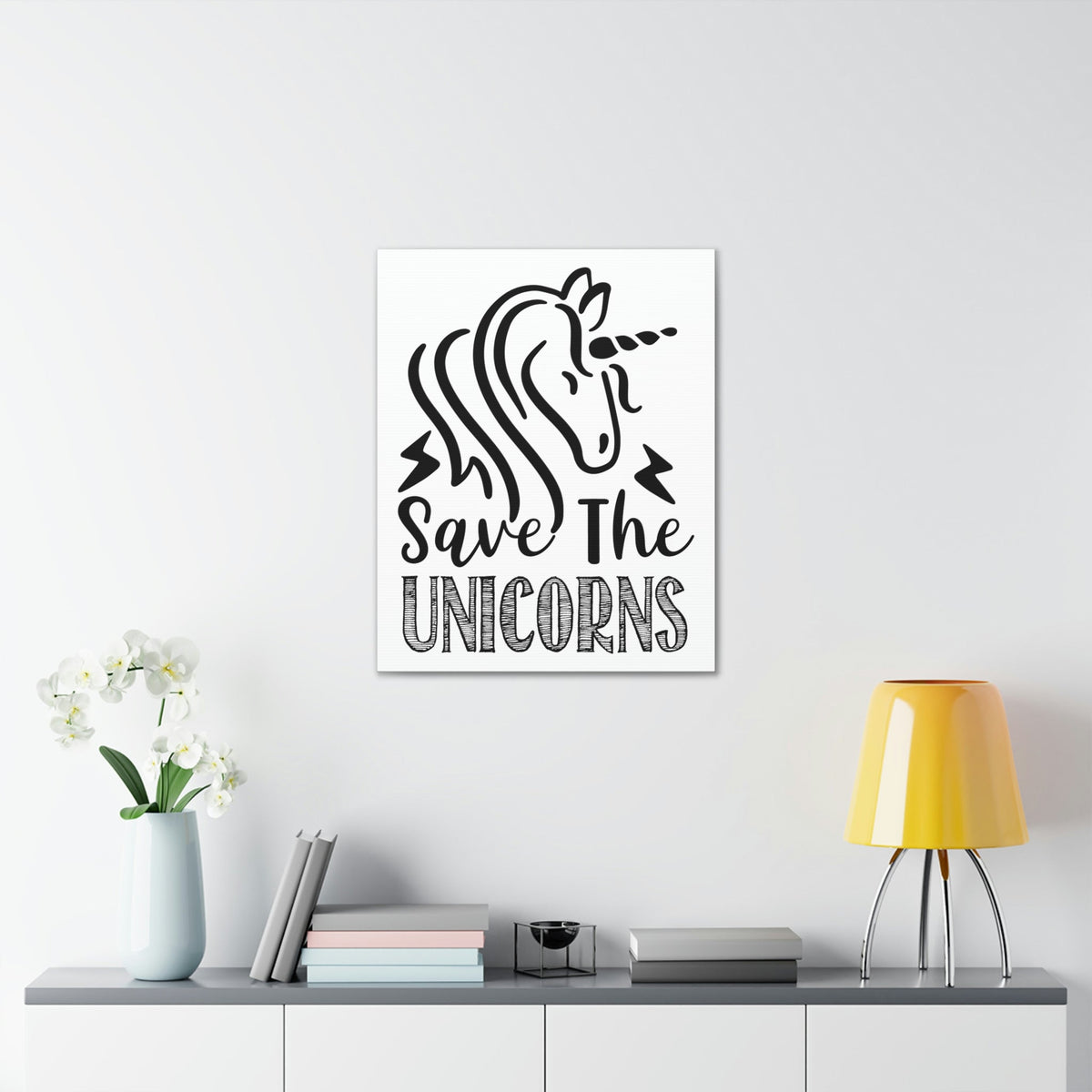 Scripture Walls Save The Unicorns Genesis 9:3 Christian Wall Art Print Ready to Hang Unframed-Express Your Love Gifts