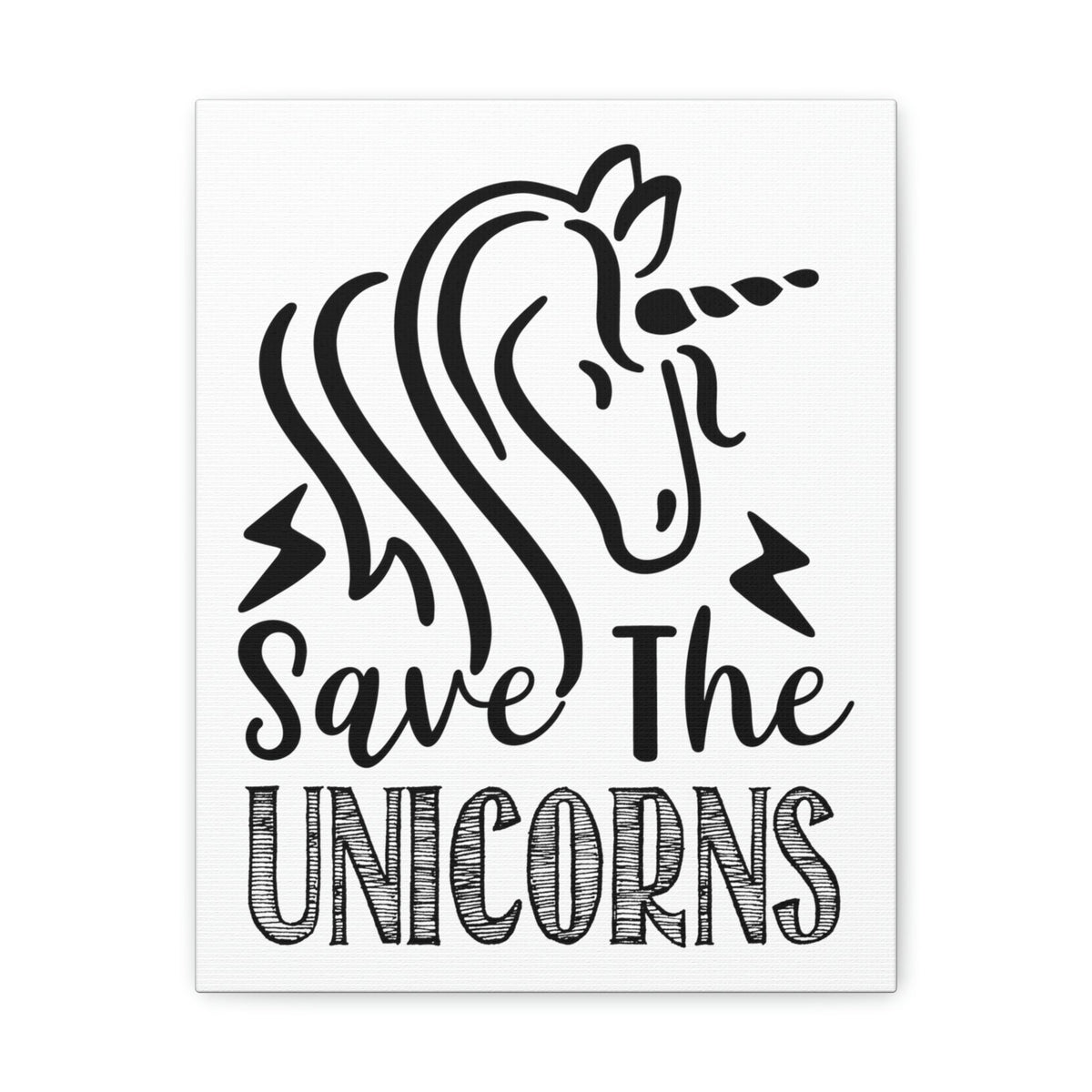 Scripture Walls Save The Unicorns Genesis 9:3 Christian Wall Art Print Ready to Hang Unframed-Express Your Love Gifts