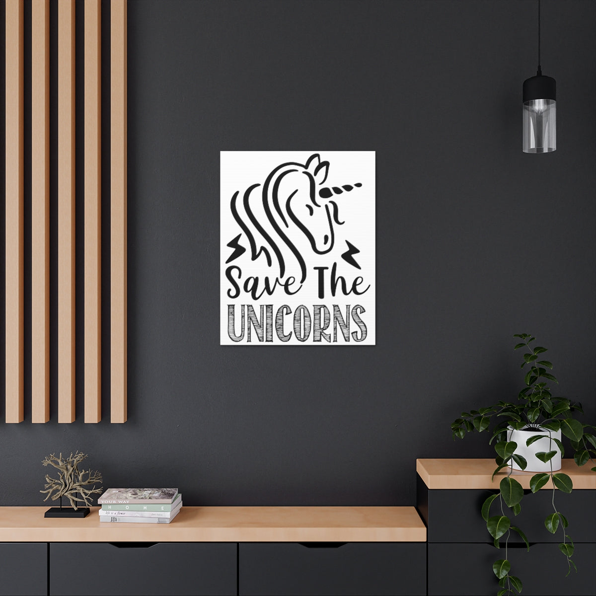 Scripture Walls Save The Unicorns Numbers 23:22 Christian Wall Art Print Ready to Hang Unframed-Express Your Love Gifts