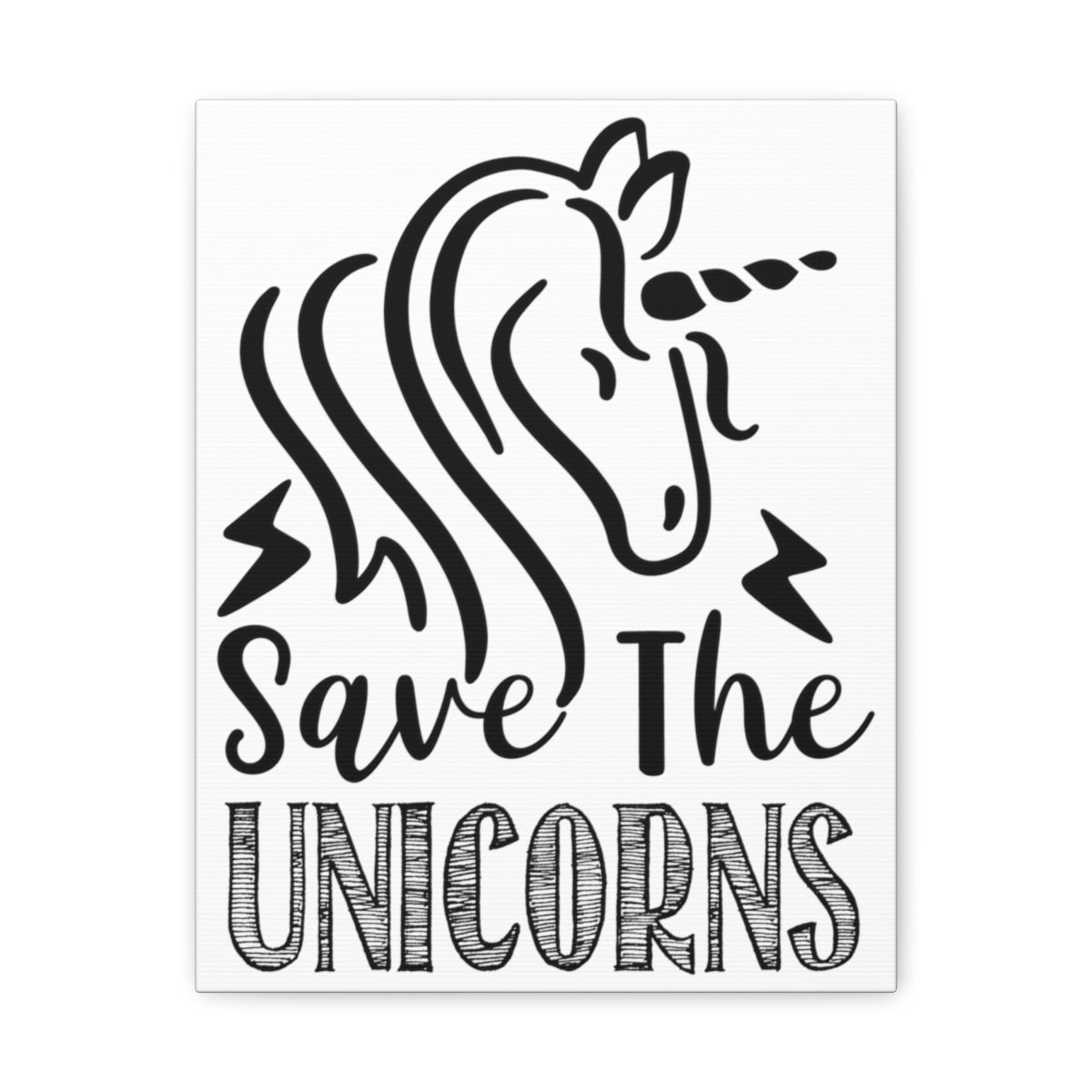 Scripture Walls Save The Unicorns Numbers 23:22 Christian Wall Art Print Ready to Hang Unframed-Express Your Love Gifts