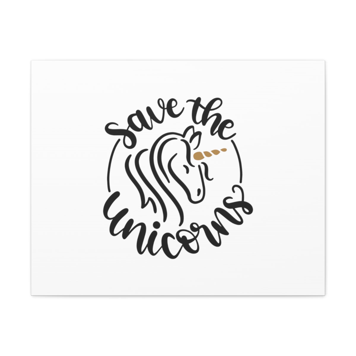 Scripture Walls Save The Unicorns Numbers 24:8 White Christian Wall Art Bible Verse Print Ready to Hang Unframed-Express Your Love Gifts