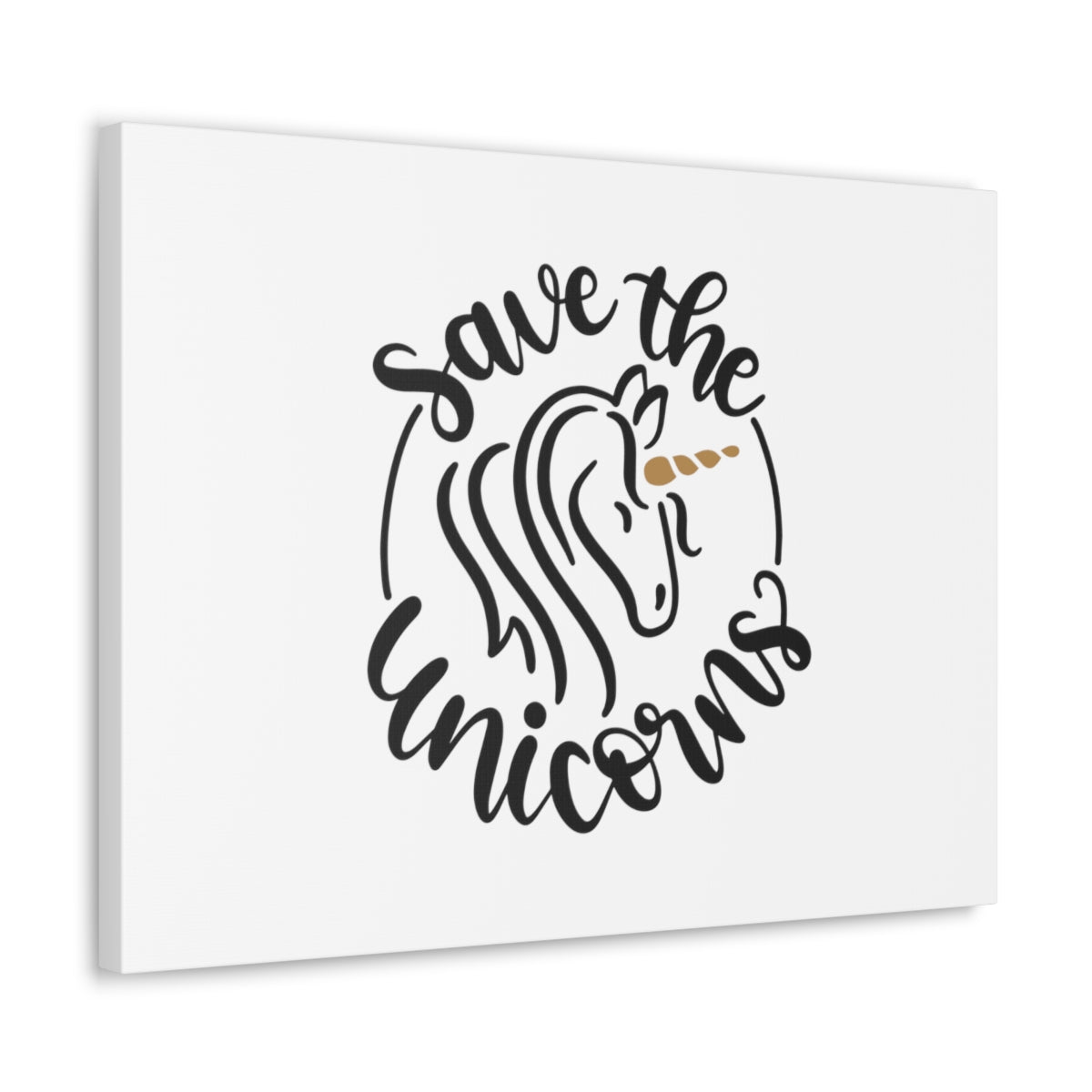 Scripture Walls Save The Unicorns Numbers 24:8 White Christian Wall Art Bible Verse Print Ready to Hang Unframed-Express Your Love Gifts