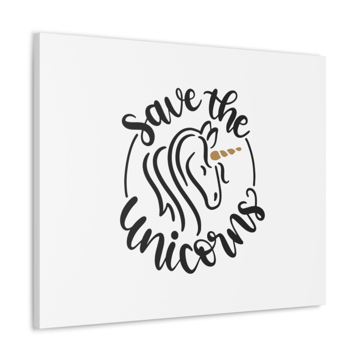 Scripture Walls Save The Unicorns Numbers 24:8 White Christian Wall Art Bible Verse Print Ready to Hang Unframed-Express Your Love Gifts