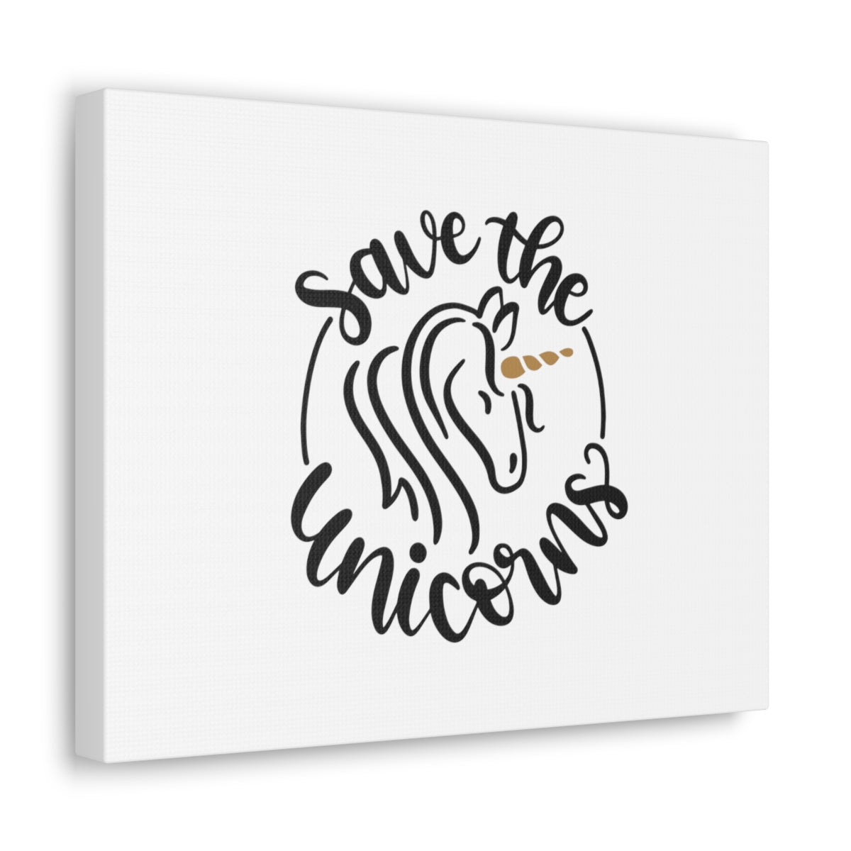 Scripture Walls Save The Unicorns Numbers 24:8 White Christian Wall Art Bible Verse Print Ready to Hang Unframed-Express Your Love Gifts