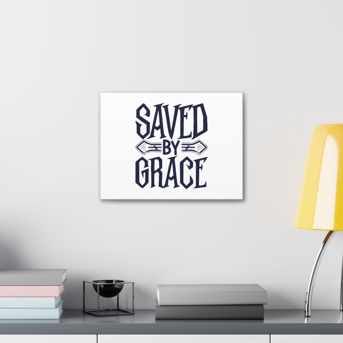 Scripture Walls Saved By Grace Ephesians 1:7 Christian Wall Art Bible Verse Print Ready to Hang Unframed-Express Your Love Gifts