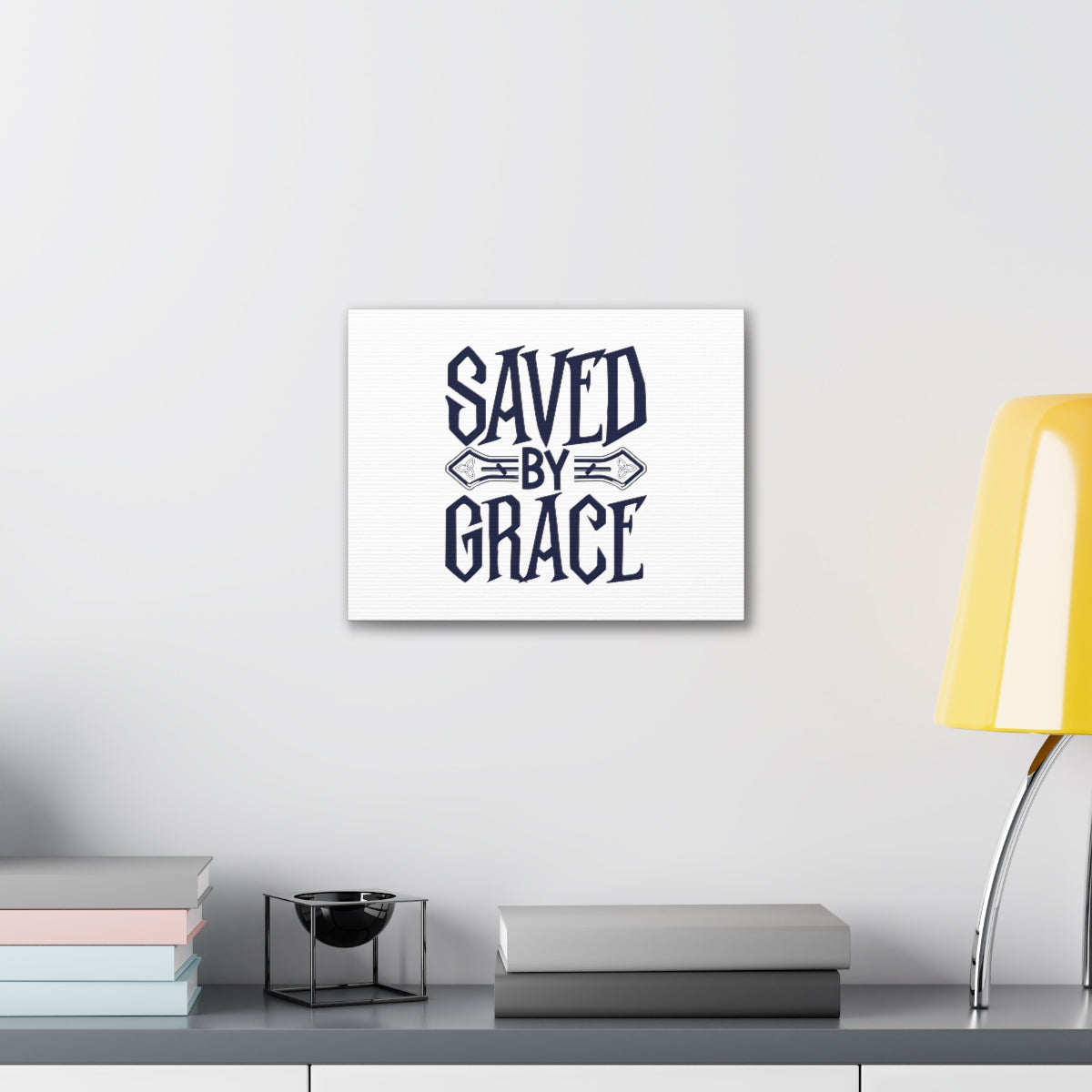 Scripture Walls Saved By Grace Ephesians 1:7 Christian Wall Art Bible Verse Print Ready to Hang Unframed-Express Your Love Gifts