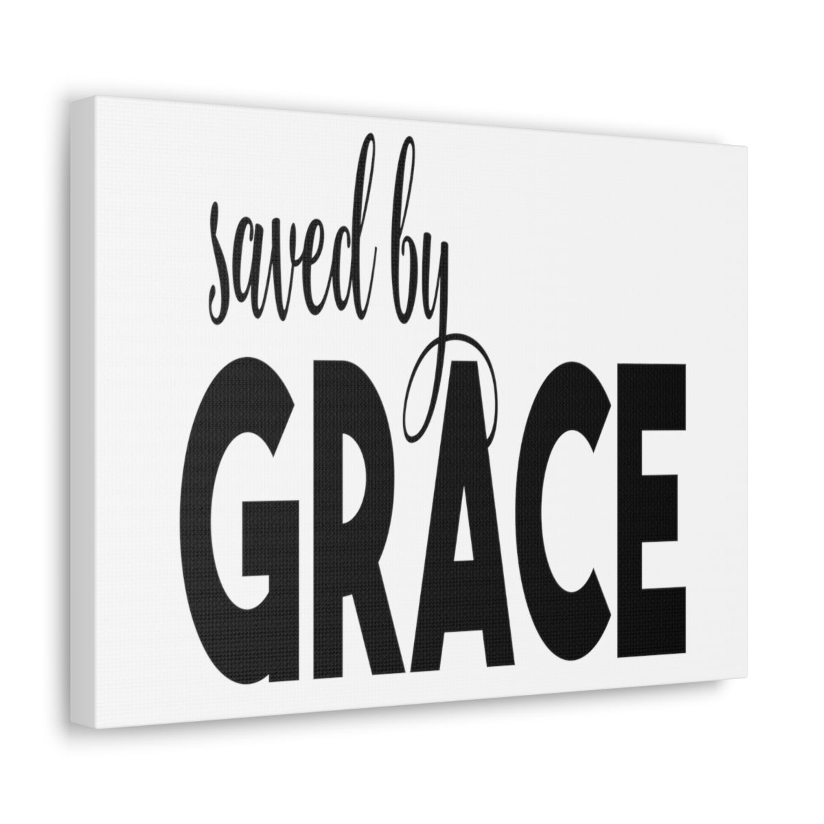 Scripture Walls Saved By Grace Ephesians 2:8-9 Bold Christian Wall Art Print Ready to Hang Unframed-Express Your Love Gifts