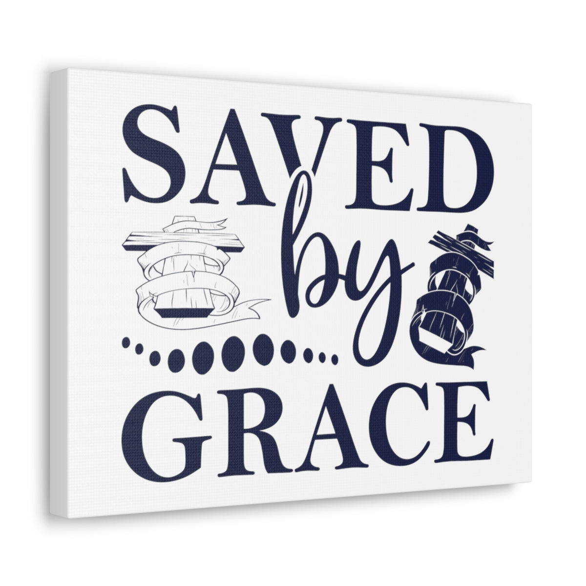 Scripture Walls Saved By Grace Ephesians 2:8-9 Christian Wall Art Print Ready to Hang Unframed-Express Your Love Gifts