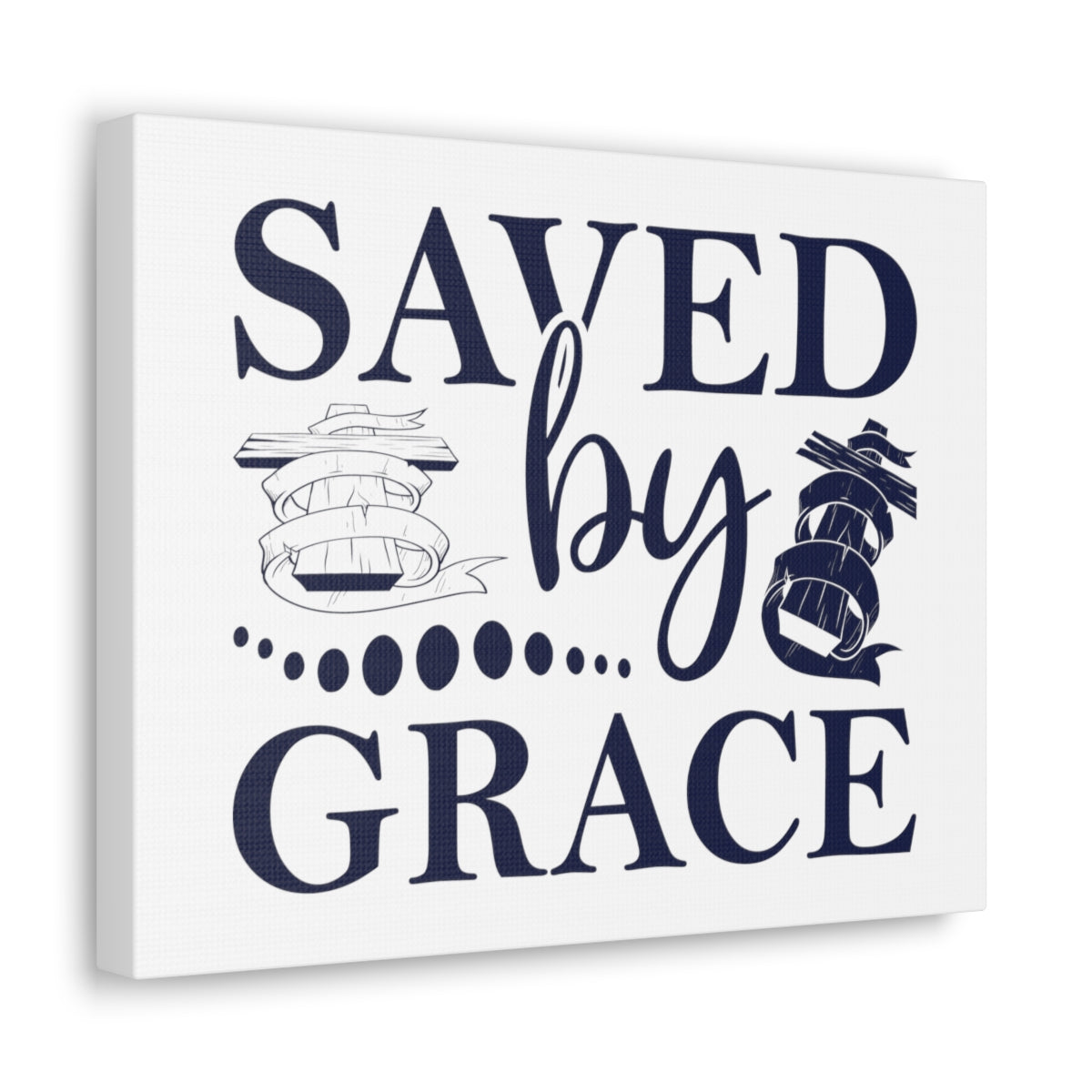 Scripture Walls Saved By Grace Ephesians 2:8-9 Christian Wall Art Print Ready to Hang Unframed-Express Your Love Gifts