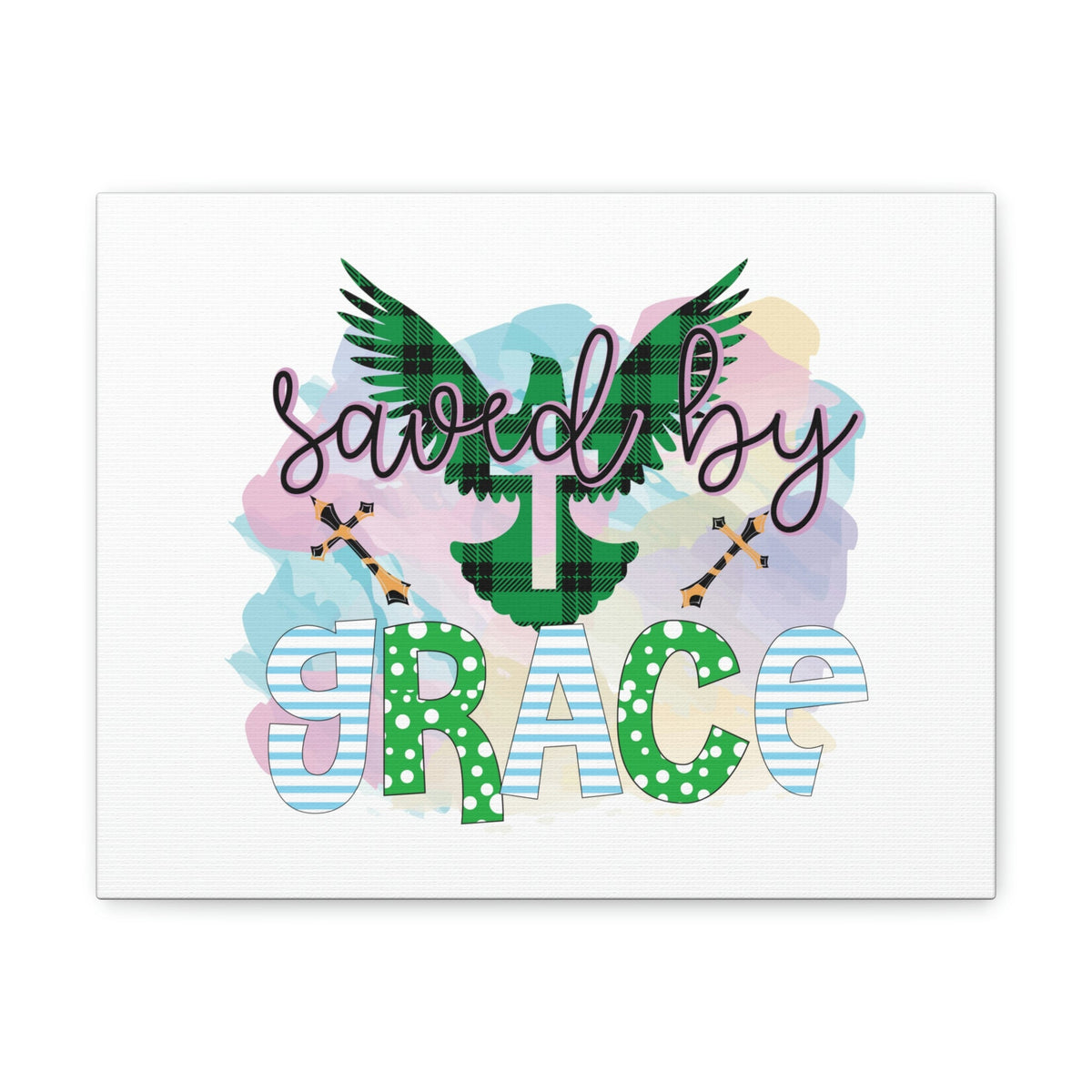 Scripture Walls Saved By Grace Ephesians 2:8-9 Dove Christian Wall Art Bible Verse Print Ready to Hang Unframed-Express Your Love Gifts